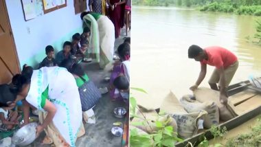 Assam Floods: People Take Refuge in Relief Camps Set Up in Nagaon District (See Pics)